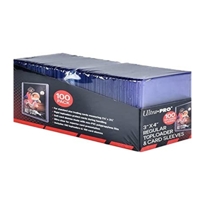 Ultra PRO 3" x 4" Clear Regular Top Loaders For Cards With Card Sleeves